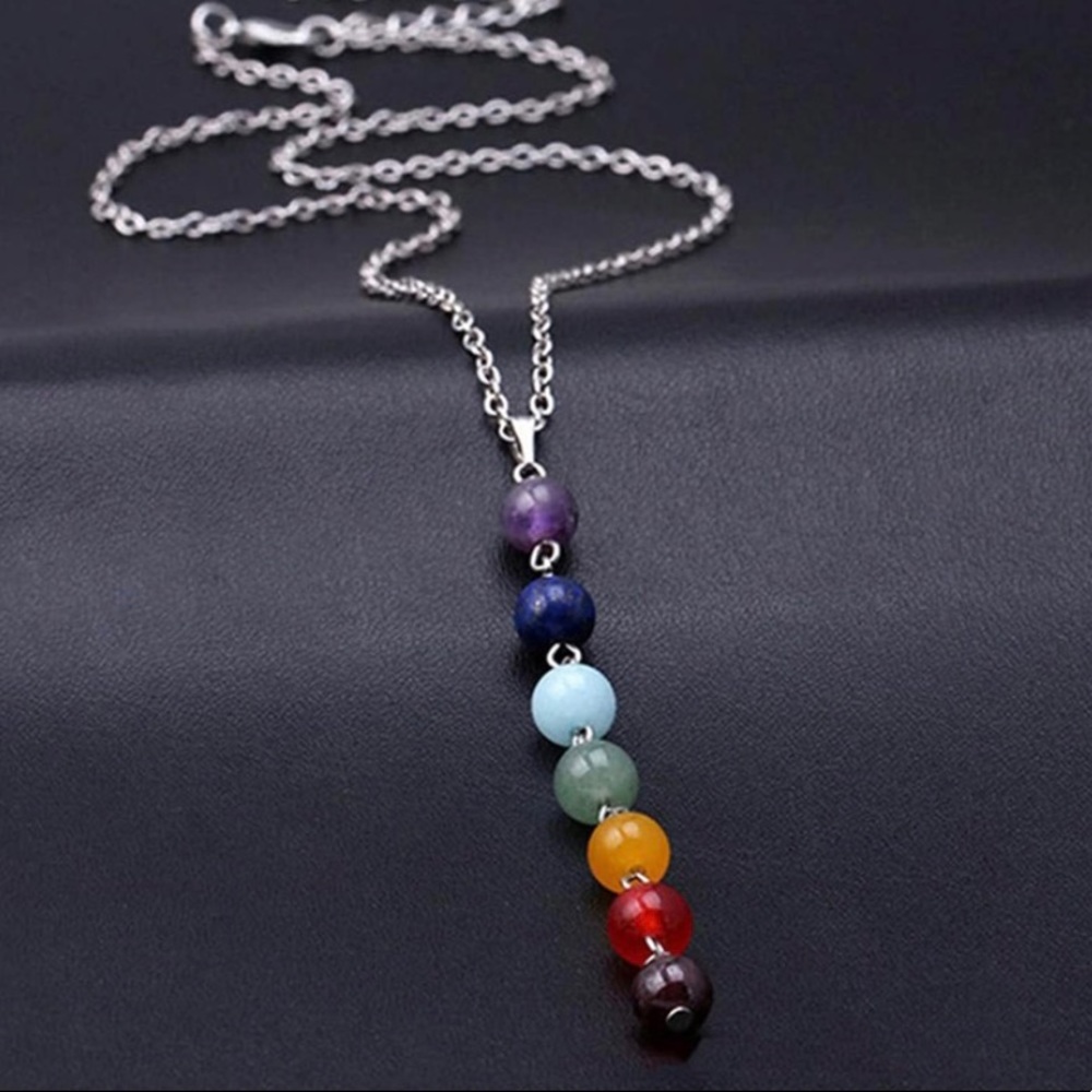Colorful Yoga Seven Chakra Beads Necklace